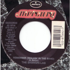Shangri-Las 'Remember (Walking In The Sand)' + 'Give Him A Great Big Kiss'  7"