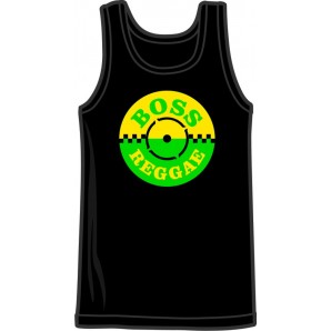 tank top 'Boss Reggae' black, all sizes