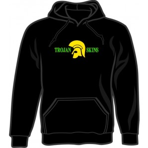 hooded jumper 'Trojan Skins' - black all sizes