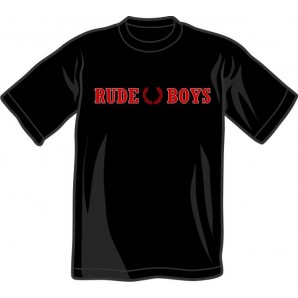T-Shirt 'Rude Boys' all sizes black
