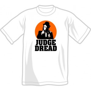T-Shirt 'Judge Dread' white, sizes small - 4XL