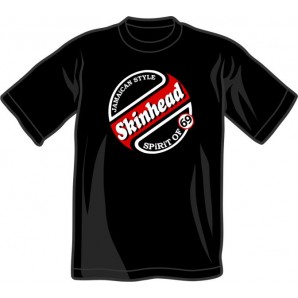 T-Shirt 'Skinhead - Spirit Of 69'  all sizes  black