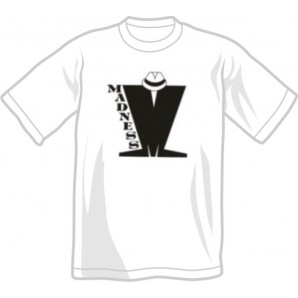 T-Shirt 'Madness' Logo black on white, all sizes