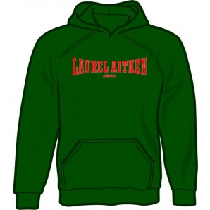 hooded jumper 'Laurel Aitken green' all sizes
