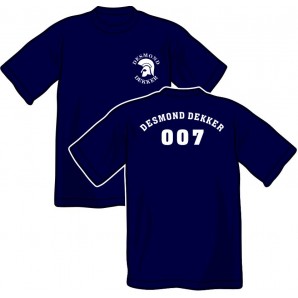 T-Shirt 'Desmond Dekker - 007' all sizes blue