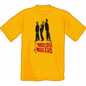 T-Shirt 'Wailers' yellow, sizes M, L, XL
