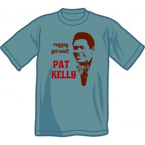 T-Shirt 'Pat Kelly - Reggay Got Soul' steel blue, all sizes