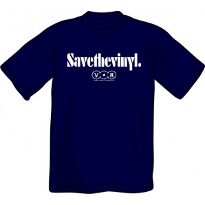 T-Shirt 'Save The Vinyl - V.O.R.' navy blue, all sizes