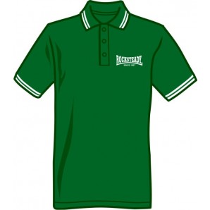 Polo Shirt 'Rocksteady Since1967' green, all sizes