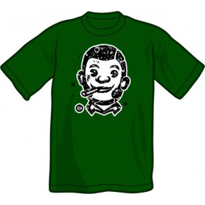 T-Shirt 'CHema Skandal! - Smoking Skinhead' bottle green - sizes S - XXL