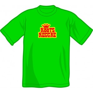 T-Shirt 'Roots Reggae' kelly green - sizes S - 2XL