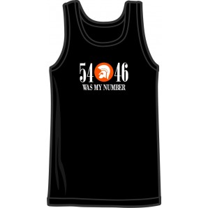 Tanktop '54 - 46 Was My Number' black - sizes S - 3XL