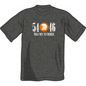T-Shirt '54 - 46 Was My Number' dark heather grey - sizes S - XXL