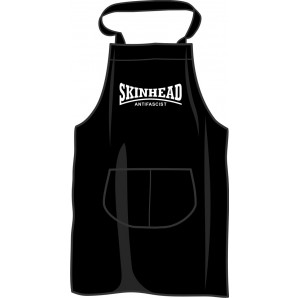 BBQ apron 'Skinhead Antifascist', black