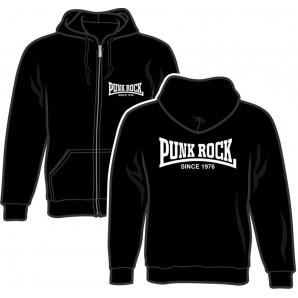 Zipper Jacket 'Punkrock Since 1976' black, sizes S - 2XL
