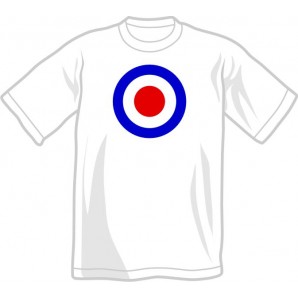 T-Shirt 'Mod Style - Target' white all sizes