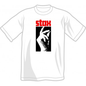 T-Shirt 'Stax Logo Upright' white - sizes S - XXL