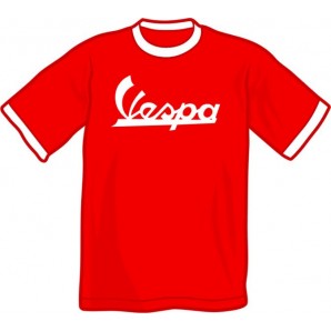 T-Shirt 'Vespa' - ringer red, all sizes