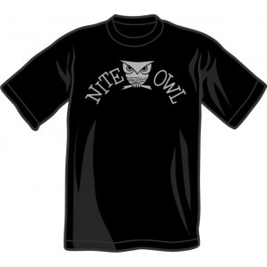 T-Shirt 'Nite Owl' black, all sizes