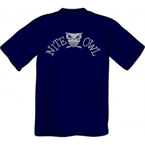 T-Shirt 'Nite Owl' Blue size S 