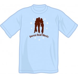T-Shirt 'Sweet Soul Music' light blue, all sizes