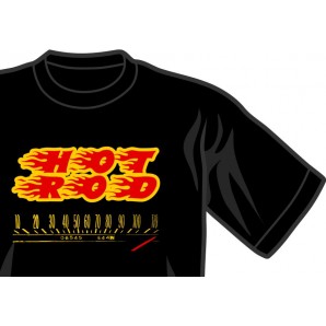 T-Shirt 'Hot Rod - speedometer' black, all sizes