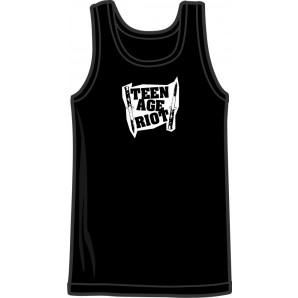 tank top 'Teenage Riots' black, all sizes