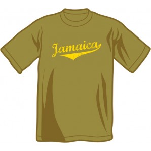 T-Shirt 'Jamaica' olive green - sizes S - XXL