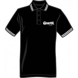 polo shirt 'Grover Records' black, all sizes