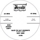 Jones, Ricky 'Hate To Say Goodbye' + 'You Know It's True'  7"