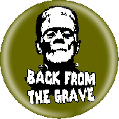 Button 'Back From The Grave' olive green