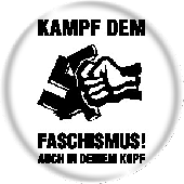 button 'Kampf dem Faschismus'