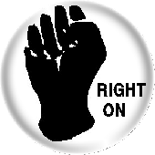 Button 'Right On - Logo' *Soul*Mod*