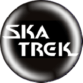 Button 'Ska Trek - Logo - white on black' *Ska*