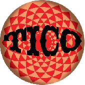 Button 'Tico Records' orange