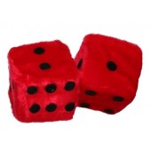 dices for the car - red