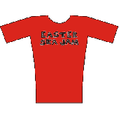 Girlie Shirt 'Easter Ska Jam' red, sizes medium, large