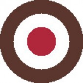 pin 'Target brown/white/red'