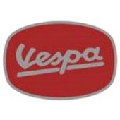Pin 'Vespa' oldschool logo, red