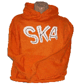 hooded jumper 'Ska' orange size medium