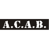 PVC sticker 'A.C.A.B.'