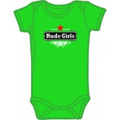 Baby Body Suit 'Rude Baby' kelly green, various sizes
