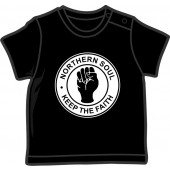 Kids Shirt 'Northern Soul' red/black on white, all sizes