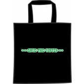 free for orders over 150 €: cotton bag 'Save The Vinyl' black