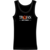Girlie tanktop 'Trojan Records' black, all sizes