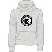hooded girlie jumper 'SHARP' grey, all sizes S - XL