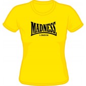 Girlie Shirt 'Madness' yellow, all sizes