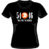 girlie shirt '54 - 46 Was My Number' black - sizes M - XXL