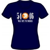 girlie shirt '54 - 46 Was My Number' navy - sizes M - XXL
