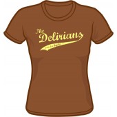 Girlie Shirt 'Delirians' chestnut brown, sizes small - XXL